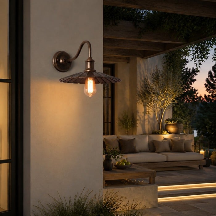 Aplique de pared exterior vintage HL4550