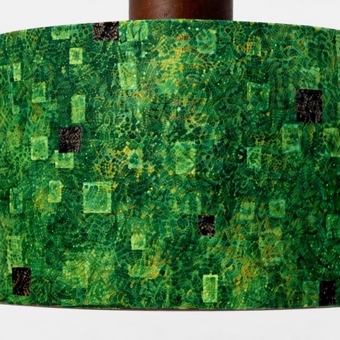 Vintage Patterned Fabric Drum Pendant Light HL4480