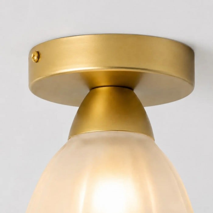 Lámpara de techo empotrada Vintage Petal Glass HL4223
