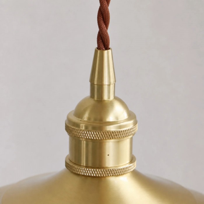 Vintage Polished Brass Pendant Light HL4226