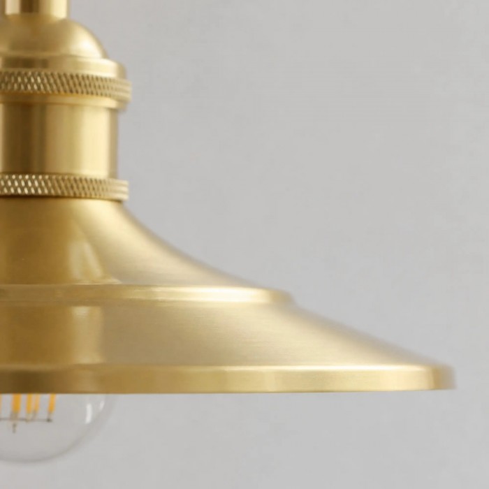 Vintage Polished Brass Pendant Light HL4226