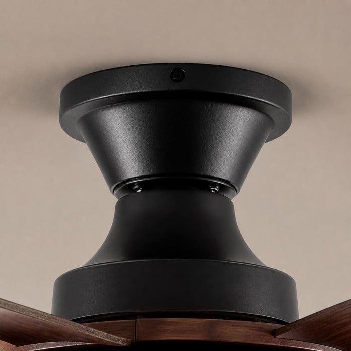 Ventilador de techo empotrado con acabado de madera vintage HL4302