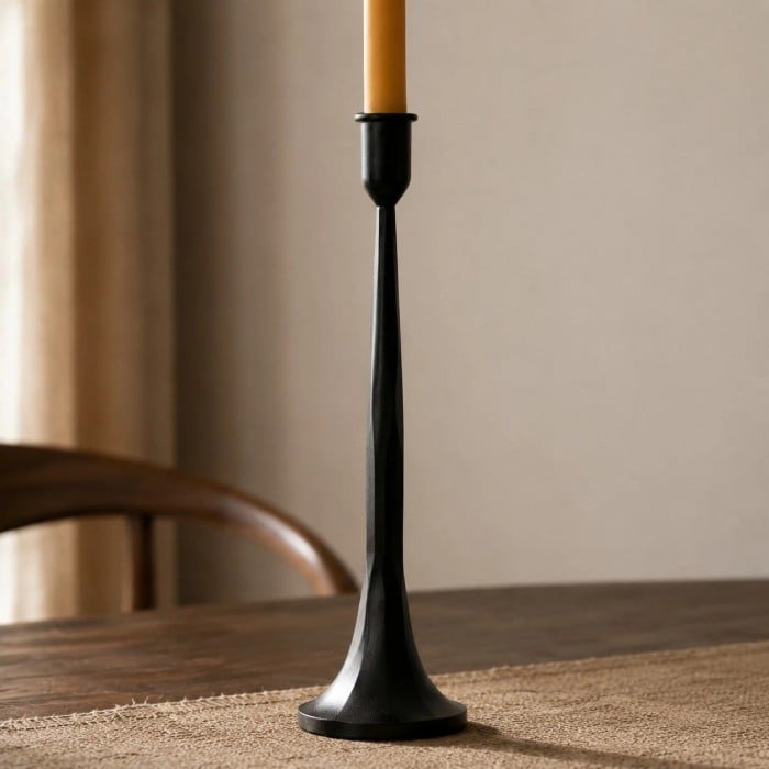 Wabi-Sabi Zwarte IJzeren Kandelaar Set HL4648