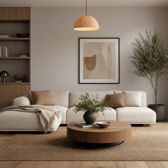 Wabi-Sabi Polka Dot Linnen Hanglamp HL4306
