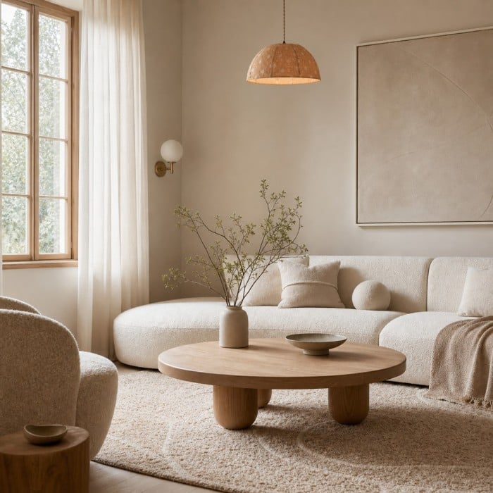 Wabi-Sabi Polka Dot Linnen Hanglamp HL4306