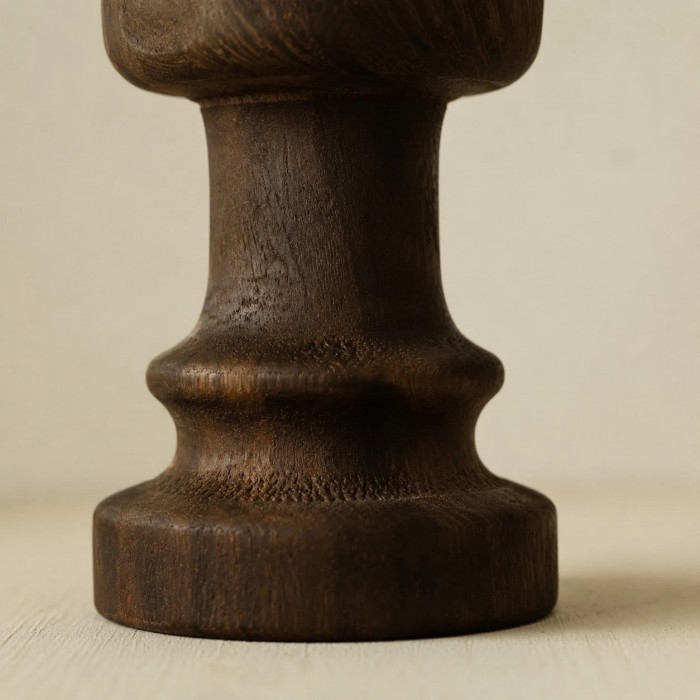 Wabi-Sabi massief houten kaarsenstandaards HL4603
