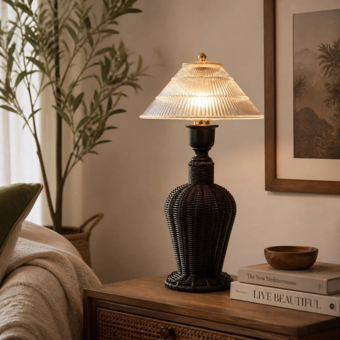 Wabi-Sabi tafellamp met drukknopschakelaar HL4552
