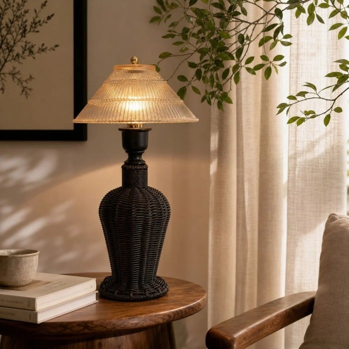 Wabi-Sabi tafellamp met drukknopschakelaar HL4552