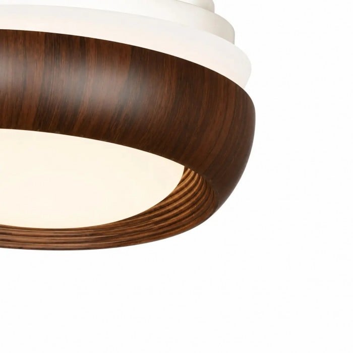 Plafondventilator met verlichting in walnootkleur HL4236