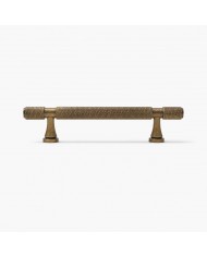 Bouton de meuble en laiton antique en forme de feuille HL4632