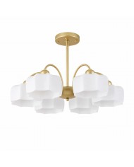Bauhaus-Glas-Esszimmer-Kronleuchter HL4345