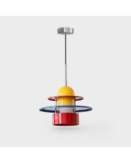 Modern Clear Glass Cylinder Pendant Lamp HL3656