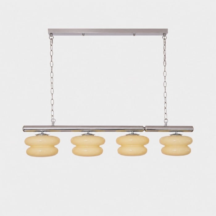 Bauhaus-Glas-Esszimmer-Kronleuchter HL4345