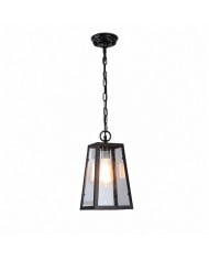 Lampada a sospensione lineare a forma di ramo in resina color legno HL4104