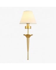 Mosiężna szklana lampa ścienna do czytania przy łóżku HL4342
