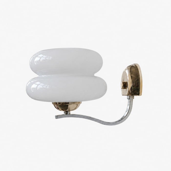 Double Layer Milk Glass Wall Sconce HL4645