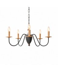 Französischer Kronleuchter aus Kupfer und Glas für das Esszimmer HL4384