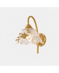 French Style Glass and Metal Wall Sconce HL4385