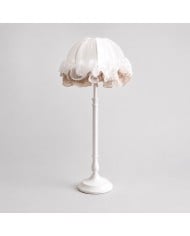 Sculpturale keramische tafellamp met lusvormige rand HL4320