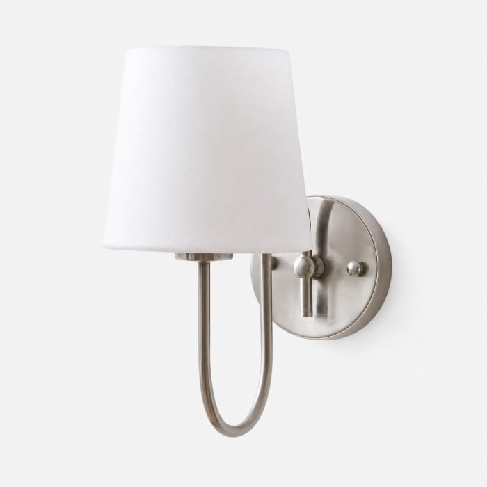 French Style Glass and Metal Wall Sconce HL4385