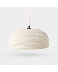 Glazed Ceramic Pendant Light with Antique Brass Hardware HL4508
