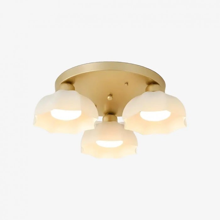 Guldvit glastaklampa HL4271 i infälld design