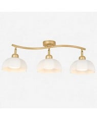 Guldvit glastaklampa HL4271 i infälld design