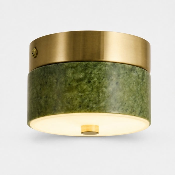 Lámpara de techo empotrada de piedra jade verde HL4313