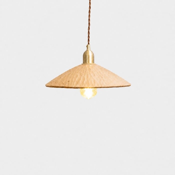 Handgesneden houten hanglamp voor eetkamers HL4580