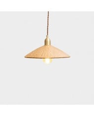 Hanglamp HL4423 van natuurlijk linnen in Wabi-Sabi-stijl.