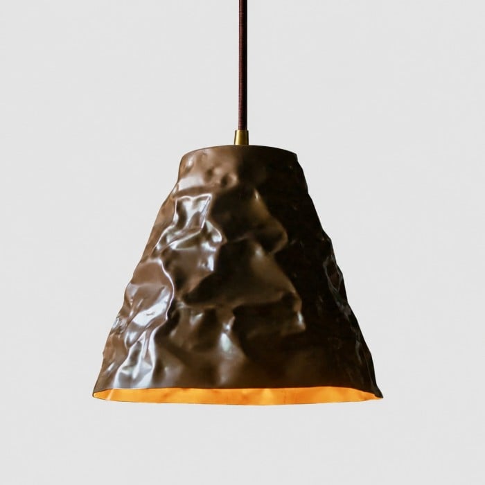 Handgehamerde messing hanglamp voor eetkamers HL4532