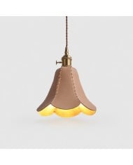 Vintage Pleated Ceramic Pendant Light HL4301
