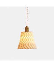 Handcrafted Piglet Leather Pendant Light HL4547