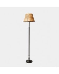 Vintage Solid Wood Floor Lamp with Optional Side Table HL4396