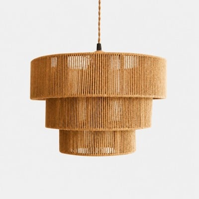 Handgeweven Wabi Sabi hanglamp met meerdere lagen HL4424