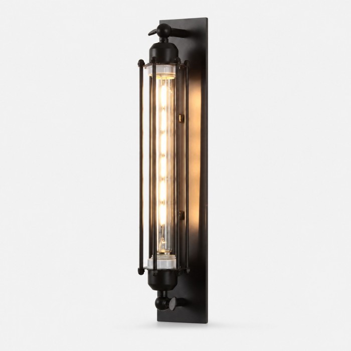 Industrial Tube Glass Wall Sconce HL4311