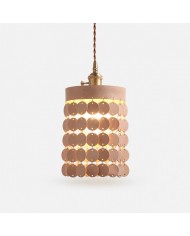 Japanse vintage hanglamp van craqueléglas HL4565