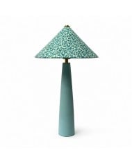 Ceruna keramische tafellamp met stoffen lampenkap - moderne minimalistische lamp voor lees- of loungeruimtes HL3611