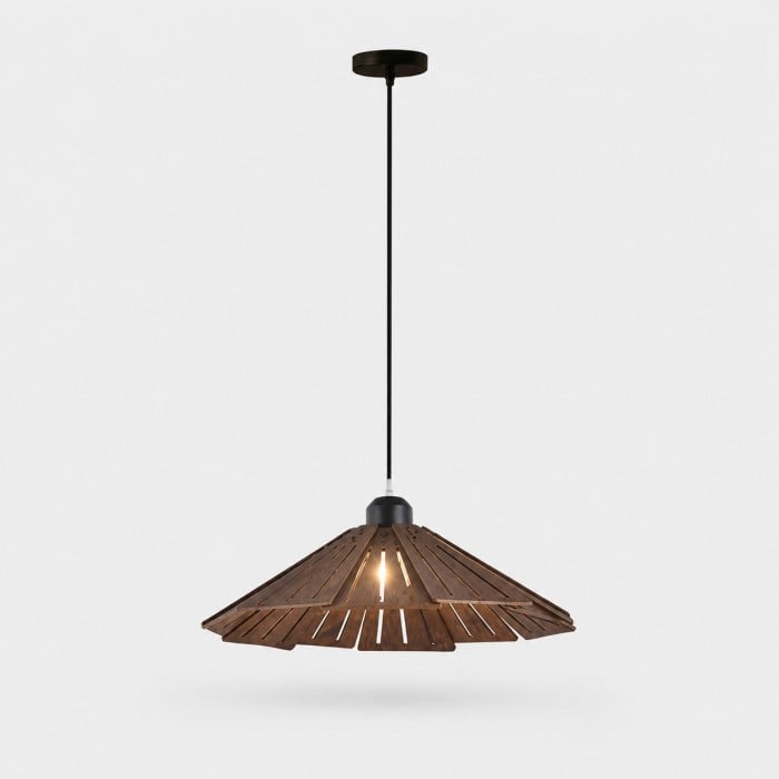 Houten hanglamp uit de Log-serie HL4329
