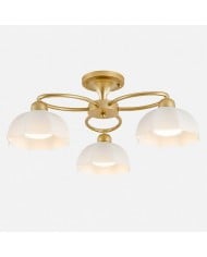 Plafondventilator met verlichting in walnootkleur HL4236