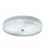 Moderne gouden plafondventilator met lamp en witte glazen kappen HL4240