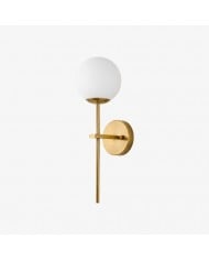 Aplique de pared vintage de cristal ondulado HL4504