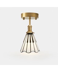 Lámpara de techo semiempotrada Petal Glass HL4629