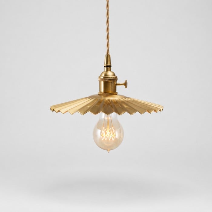 Suspension en laiton plissé HL4478