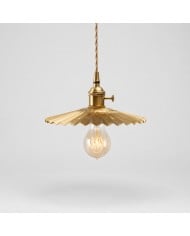 Suspension en tissu tweed à carreaux français vintage HL4398