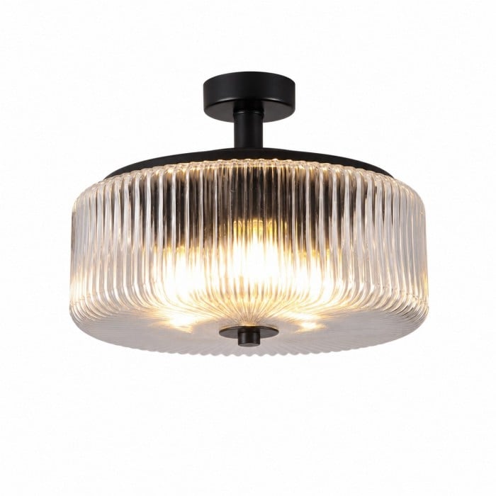 Ribbed Glass Ceiling Lamp HL4349