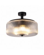 Vintage präglad glastaklampa HL4643
