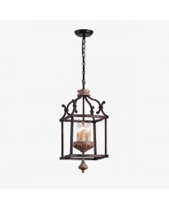 Suspension lanterne en cristal vintage HL4203