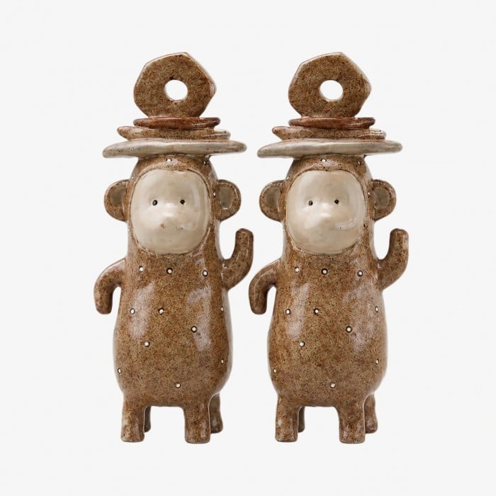 Textured Resin Animal Figurine Shelf Decor HL4614