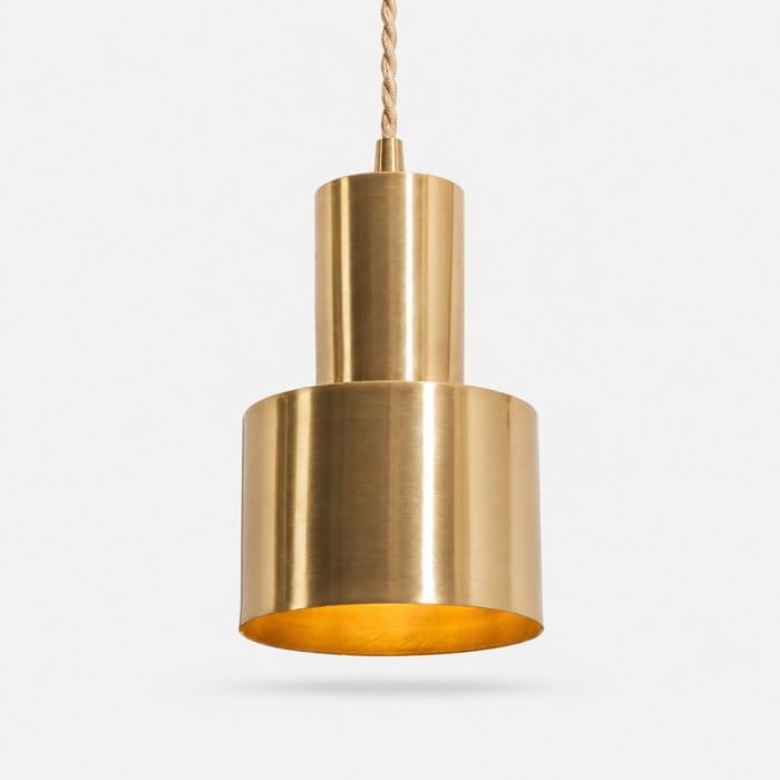 Suspension à plusieurs niveaux en laiton et cuivre de style vintage HL4490